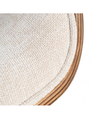 Cadeira de jantar TOKIO em tecido creme e...