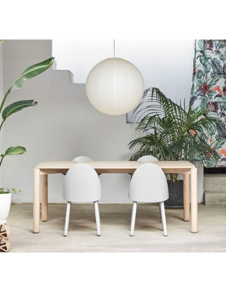 TEULAT MESA SALON ATLAS 180X100, FRESNO NATURAL