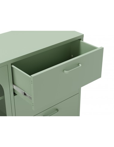 Aparador metálico minimalista Verde Diora 140...