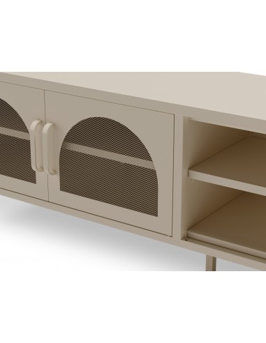 Móvel de TV moderno em metal Diora Creme 160cm,...
