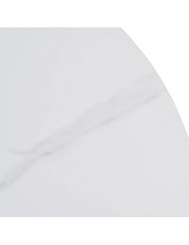 Mesa redonda Oda 100 cm. Porcelânico e metal...