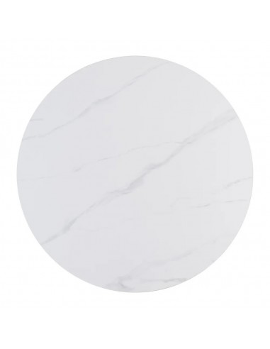 Mesa redonda Oda 100 cm. Porcelânico e metal...