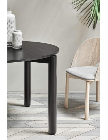 TEULAT MESA REDONDA ATLAS 120, COLOR NEGRO