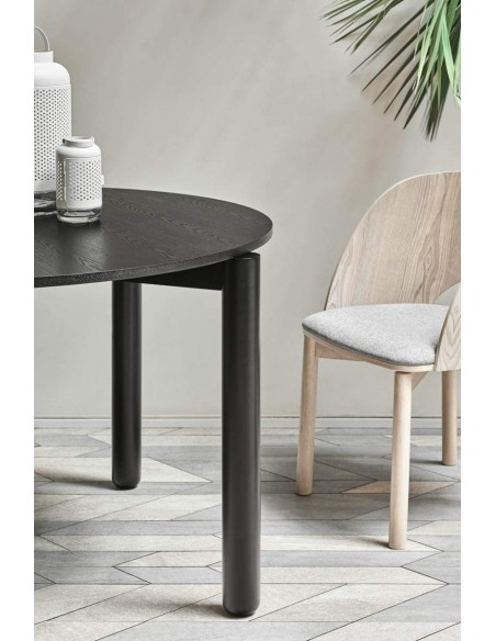 MESA REDONDA TEULAT ATLAS 120, COR PRETA