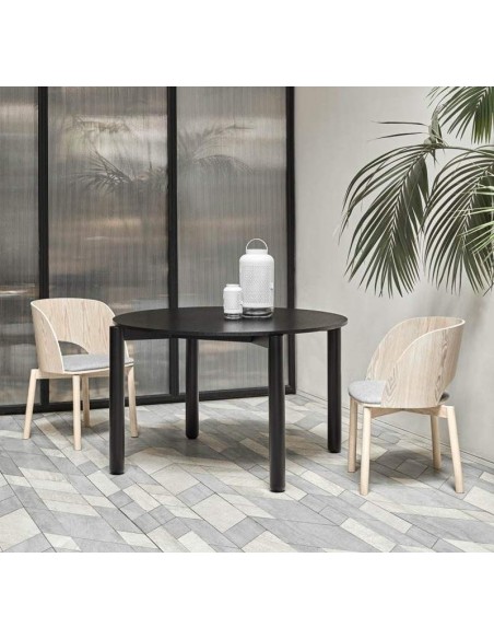 TEULAT MESA REDONDA ATLAS 120, PRETO