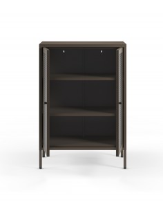 Mueble auxiliar metálico minimalista LAYNA moca 70x100, 2... 2
