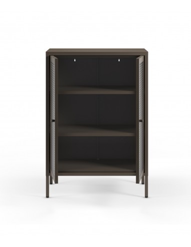 Mueble auxiliar metálico minimalista LAYNA moca...