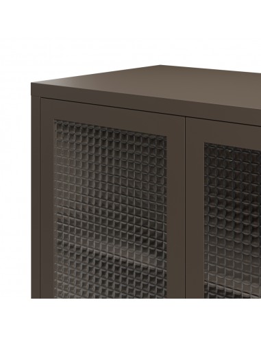 Mueble auxiliar metálico minimalista LAYNA moca...