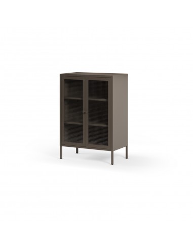 Mueble auxiliar metálico minimalista LAYNA moca...