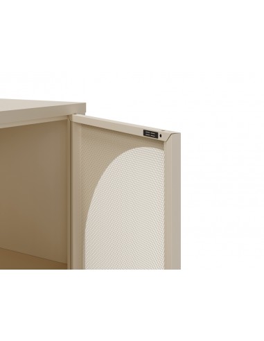 Aparador minimalista TAYRA em metal, creme, 160...