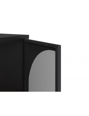 Aparador minimalista TAYRA em metal,preto, 160...