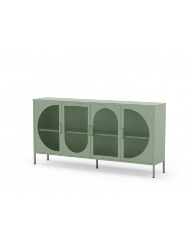 Aparador minimalista TAYRA em metal,verde, 160...