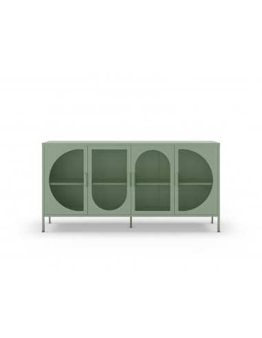 Aparador minimalista TAYRA em metal,verde, 160...