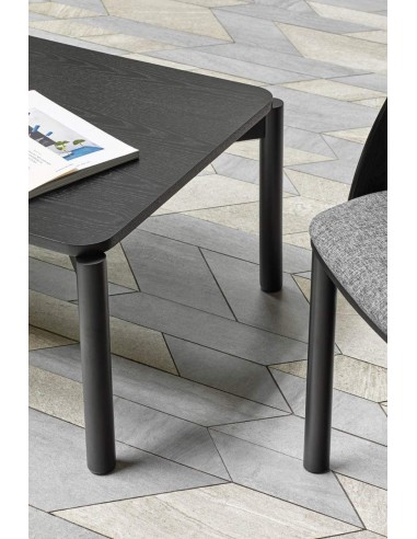 MESA DE CENTRO TEULAT ATLAS 110x60, COR PRETA