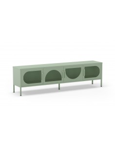 Mueble de TV metálico minimalista TAYRA verde 180 cm con...
