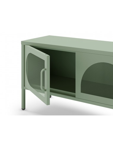 Mueble de TV metálico minimalista TAYRA verde...