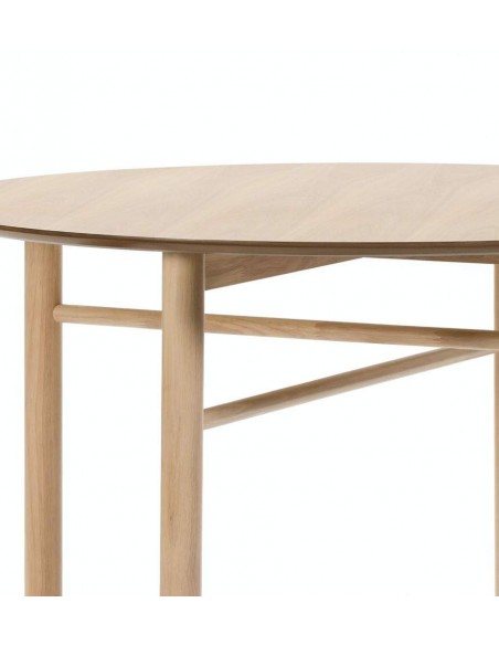 TEULAT MESA REDONDA JUNCO 120, FREIXO NATURAL