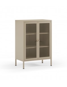 Mueble auxiliar metálico minimalista FAYNA arena 70x100...