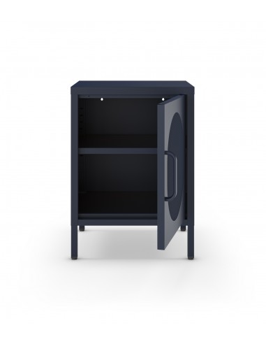 Mesa de cabeceira em metal azul DIORA 40x60 com...