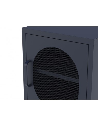 Mesa de cabeceira em metal azul DIORA 40x60 com...