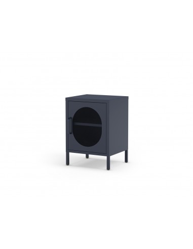 Mesita de noche metálica DIORA azul 40x60, 1...