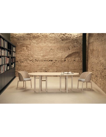 TEULAT MESA OVAL JUNCO 200X100, COLOR FRESNO NATURAL