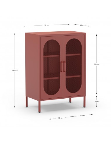 Mueble auxiliar metálico minimalista DIORA...