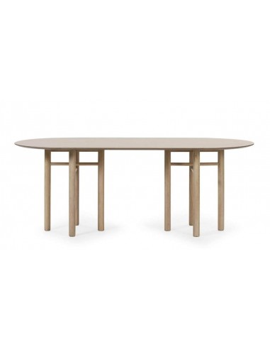 MESA OVAL DE TEULAT RUSH 200X100, CINZA NATURAL