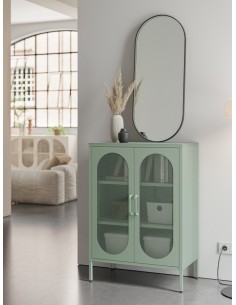 Móvel auxiliar em metal minimalista DIORA verde 70x100... 2