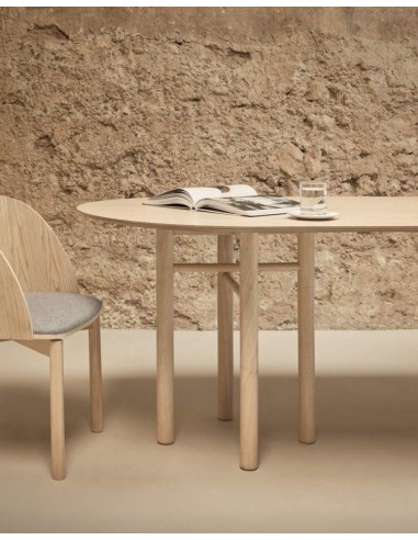 MESA OVAL DE TEULAT RUSH 200X100, CINZA NATURAL