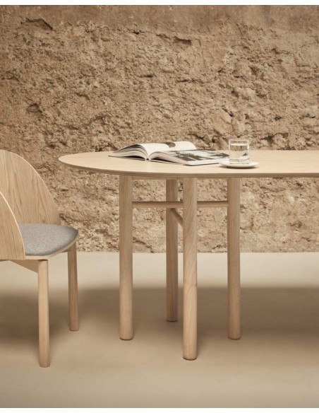 TEULAT MESA OVAL JUNCO 200X100, FRESNO NATURAL