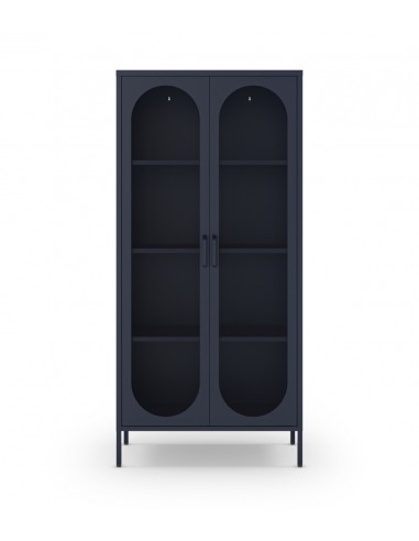 Vitrina metálica minimalista DIORA azul 80x170...