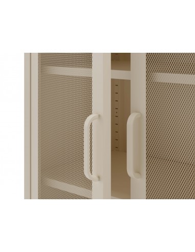 Vitrina metálica minimalista DIORA crema,80x170...