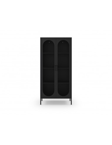Vitrina metálica minimalista DIORA negro 80x170...