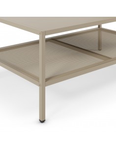 Mesa de centro metalica minimalista FAYNA arena 100x40 cm 2