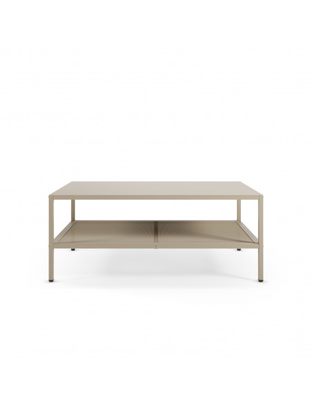 Mesa de centro metalica minimalista FAYNA arena 100x40 cm