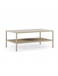 Mesa de centro em metal minimalista FAYNA cor areia...