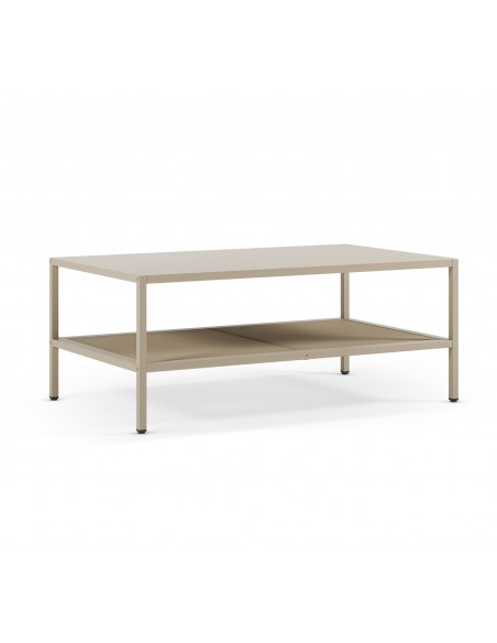 Mesa de centro metalica minimalista FAYNA arena 100x40 cm