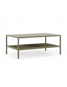 Mesa de centro em metal minimalista FAYNA cor verde...