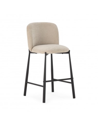 Banqueta baixa de design GINNY 65, em tecido e...