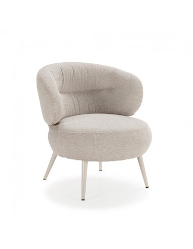 Poltrona redonda LIVA com design orgânico em...