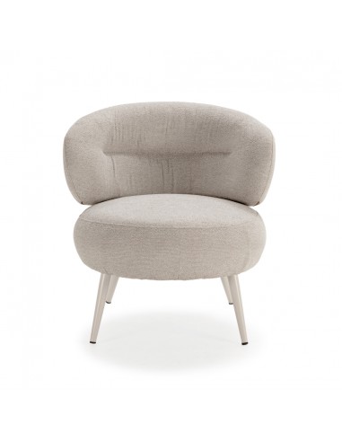 Poltrona redonda LIVA com design orgânico em...