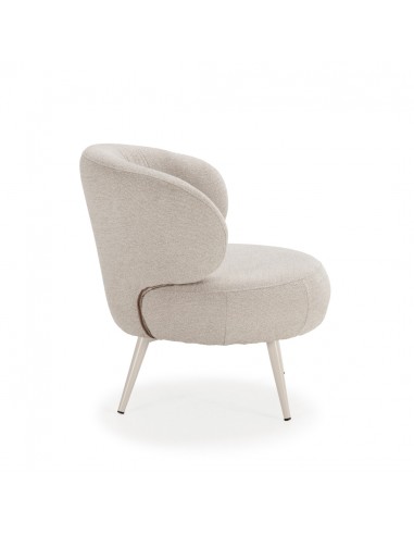 Poltrona redonda LIVA com design orgânico em...