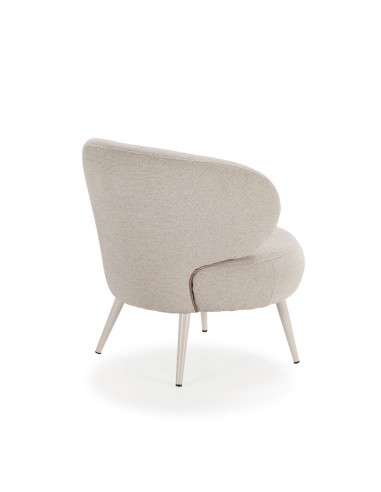 Poltrona redonda LIVA com design orgânico em...