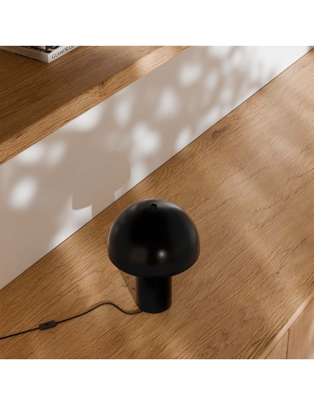 Lámpara de sobremesa PRUNA 25 metal negro mate.