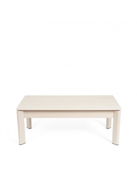 Mesa centro elevable ROLAND travertino/beige