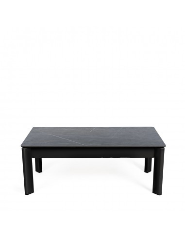 Mesa centro elevable ROLAND porcelánico gris y...