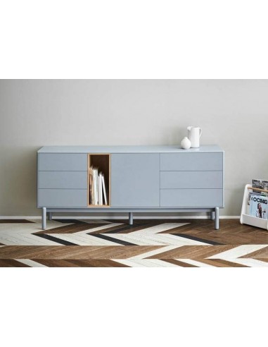 TEULAT APARADOR CORVO 180x40, GRIS PERLA