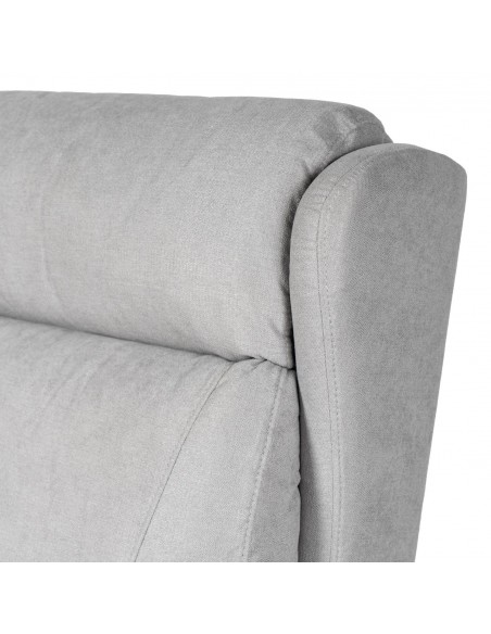 Sillón Power Lift 2 motores y muelles ensacados SAORI gris claro