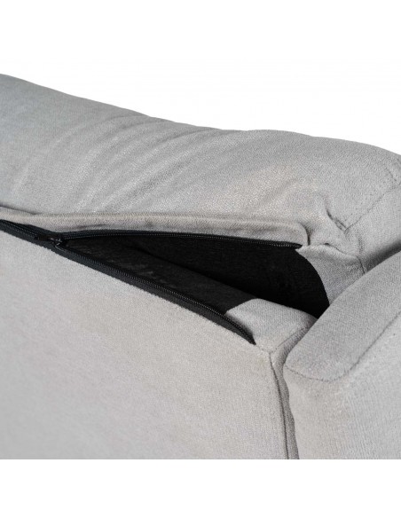 Sillón Power Lift 2 motores y muelles ensacados SAORI gris claro